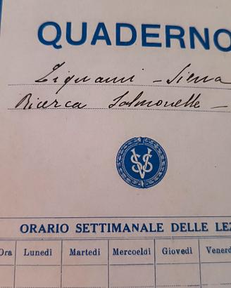 quaderno del 1942