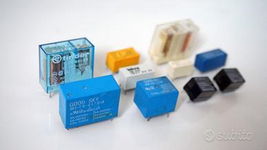 10 mini relè per circuito stampato 3V 5V 12V 24V