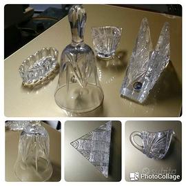 Blocco 7 pezzi cristalleria fine da tavola