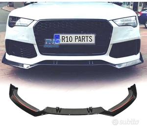 SPOILER LIP PER AUDI A7 11-15 LOOK RS7 NERO