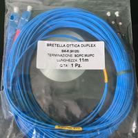 Cavo Fibra ottica  SC/PC MU/PC duplex 11 metri