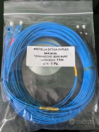 Cavo Fibra ottica  SC/PC MU/PC duplex 11 metri