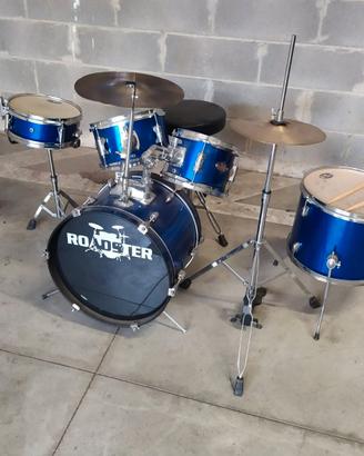 Batteria ROADSTER JUNIOR blu completa