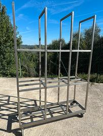 Promo Scaffale mobile inox