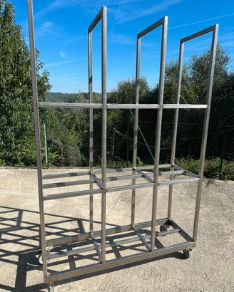 Promo Scaffale mobile inox