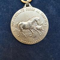 MEDAGLIA SOCIETÀ CESENATE CORSE AL TROTTO CAVALLI 