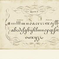 Stampe da incorniciare - Calligrafia anno 1895