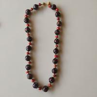 splendida collana  in perle di vetro di murano 