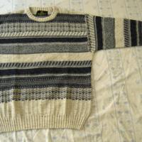 Maglione lana righe colore bianco-blu Mc Lauren's