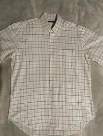 Camicia vintage a maniche corte a righe