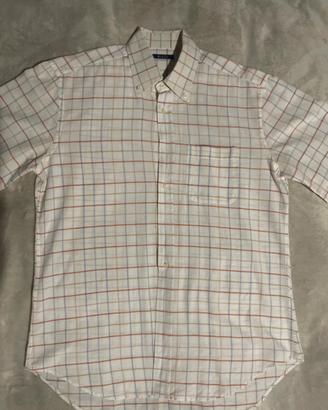 Camicia vintage a maniche corte a righe
