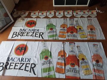 Set n°2 Striscioni Bacardi 230x80 con Bandierine