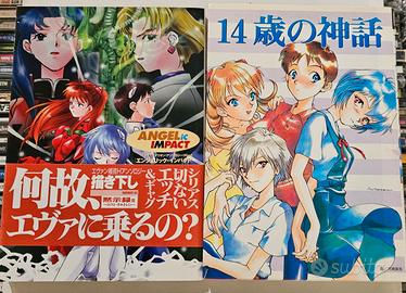 Lotto di 10 manga hentai doujinshi Evangelion jap