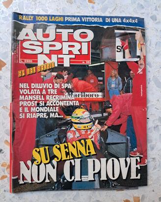 Auto sprint 1989 Senna Gp SPA Belgio - Senna