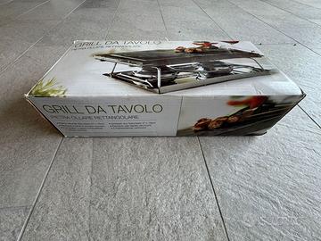 Grill da Tavolo in Pietra Ollare Rettangolare