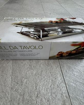 Grill da Tavolo in Pietra Ollare Rettangolare