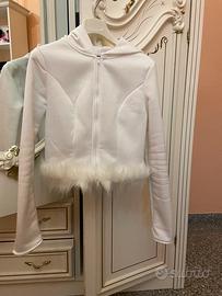 Giacca con capuccio e peluche