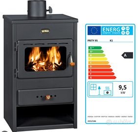 STUFA LEGNA 9,5-13KW 229 EURO FATTURATA*NUOVA