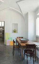 Antico tavolo agricolo primi 900 con cassetto
