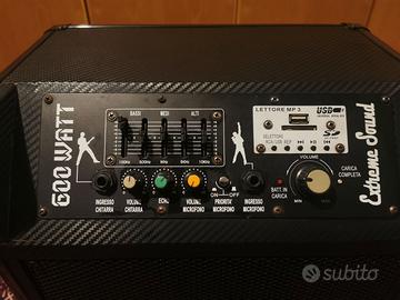 Cassa Attiva amplificatore600w chitarra/microfono