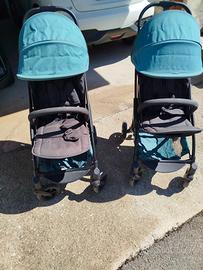 Passeggino gemellare sdoppiabile a 2 singoli