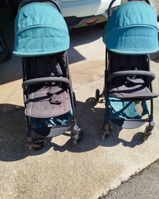 Passeggino gemellare sdoppiabile a 2 singoli