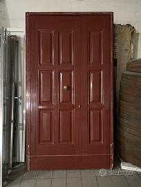 Porta in alluminio a 2 ante asimmetriche