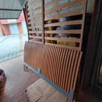 letto matrimoniale struttura legno Ikea 