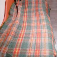Coperta termica singola vintage in pura lana 