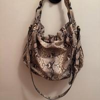 Borsa a spalla Pierre Balmain in pelle di pitone