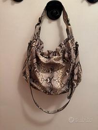 Borsa a spalla Pierre Balmain in pelle di pitone