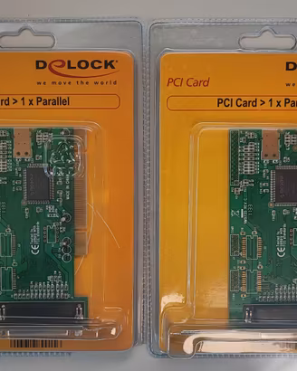 4 schede PCI Delock 2 seriali + 2 parallele nuove