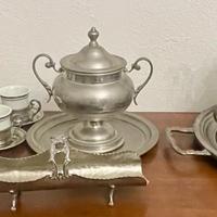 Servizio tè/caffè Peltro 95% S&P artigianale