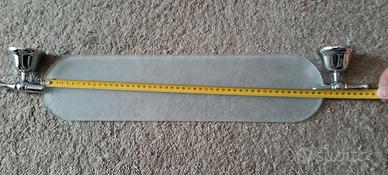 Mensola in vetro satinato da bagno