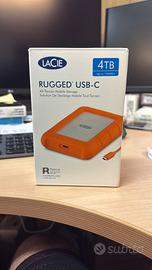 Hard disk esterno LaCie Rugged USB-C 4TB