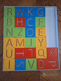 gioco legno lettere