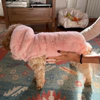 Pelliccia rosa per cani di piccola taglia