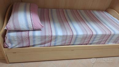  doppio letto di una piazza  uno estraibile 
