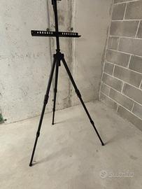 Cavalletto da pittura regolabile alluminio nuovo