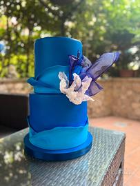 Torta scenografica Decoration in Blue 79