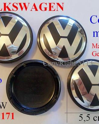 COPRI MOZZI 5,5 cm 55 mm VW VOLKSWAGEN 1J0601171