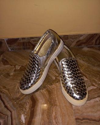 Sara Lopez Scarpe Oro Slip On n°38