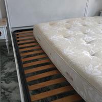 Letto completoncon materasso e doghe di legno 