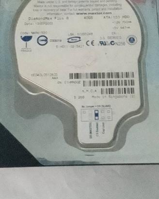 maxtor 40gb ata 133 hdd