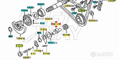 Albero bilanciere Kawasaki KLR 600 391151054