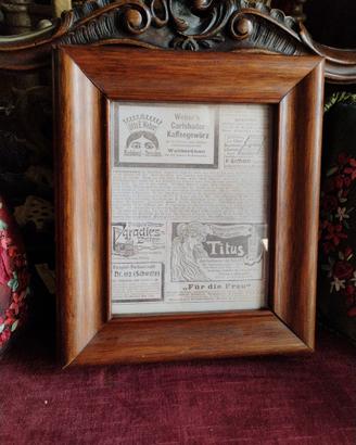 Cornice vintagPalissandro massello850g color noce 