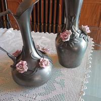 Due vasi vintage in peltro