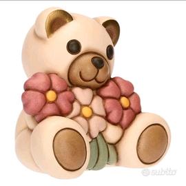 thun teddy primavera con fiori rosa