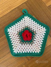 Presina uncinetto fatta a mano vintage