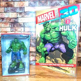Hulk Marvel Heroes 3D - Statua + Poster + Libro
